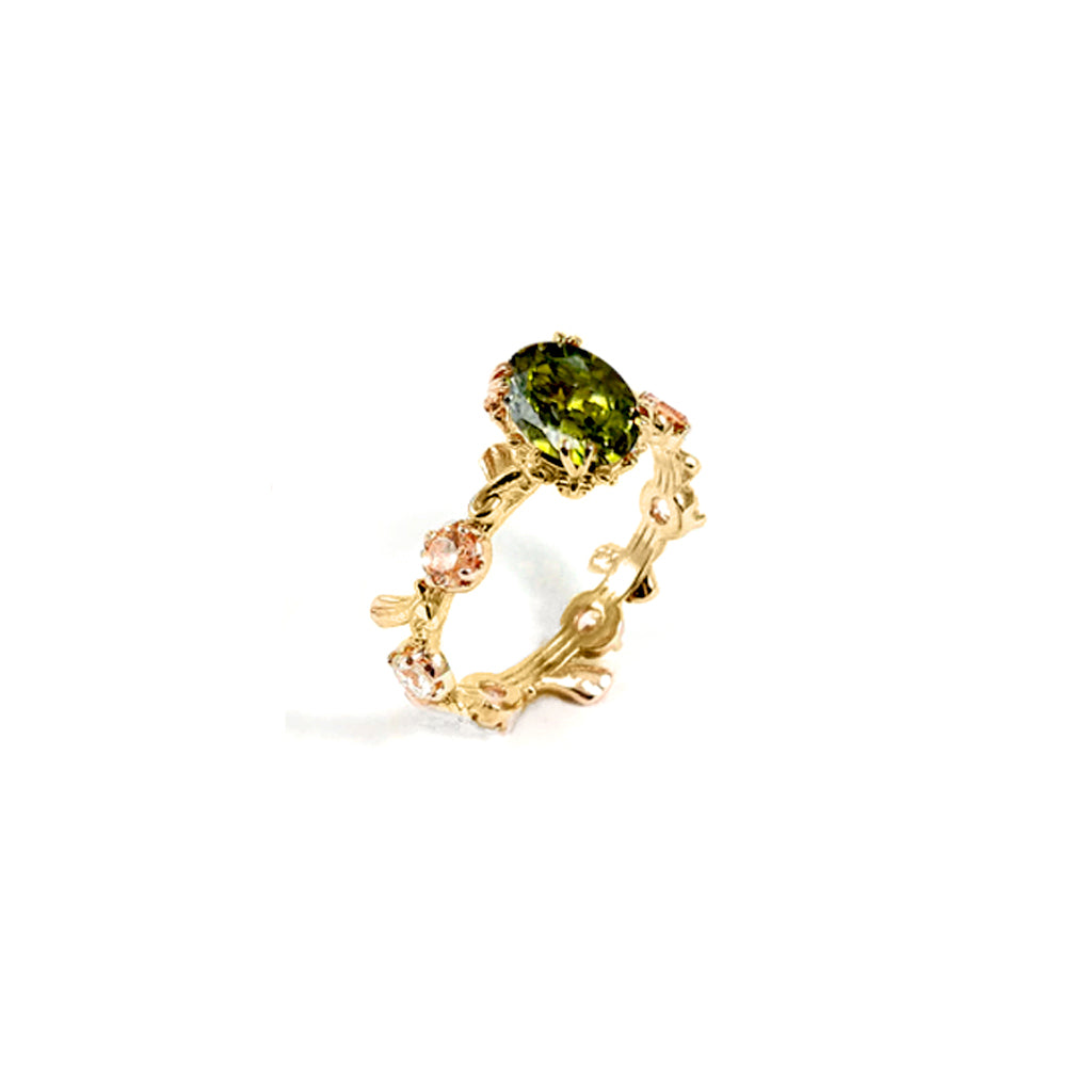 Yaya Ring [Olive green color]