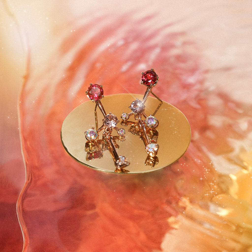 Grand Gems (M) Earrings [Princess kiss/Unicorn gems]