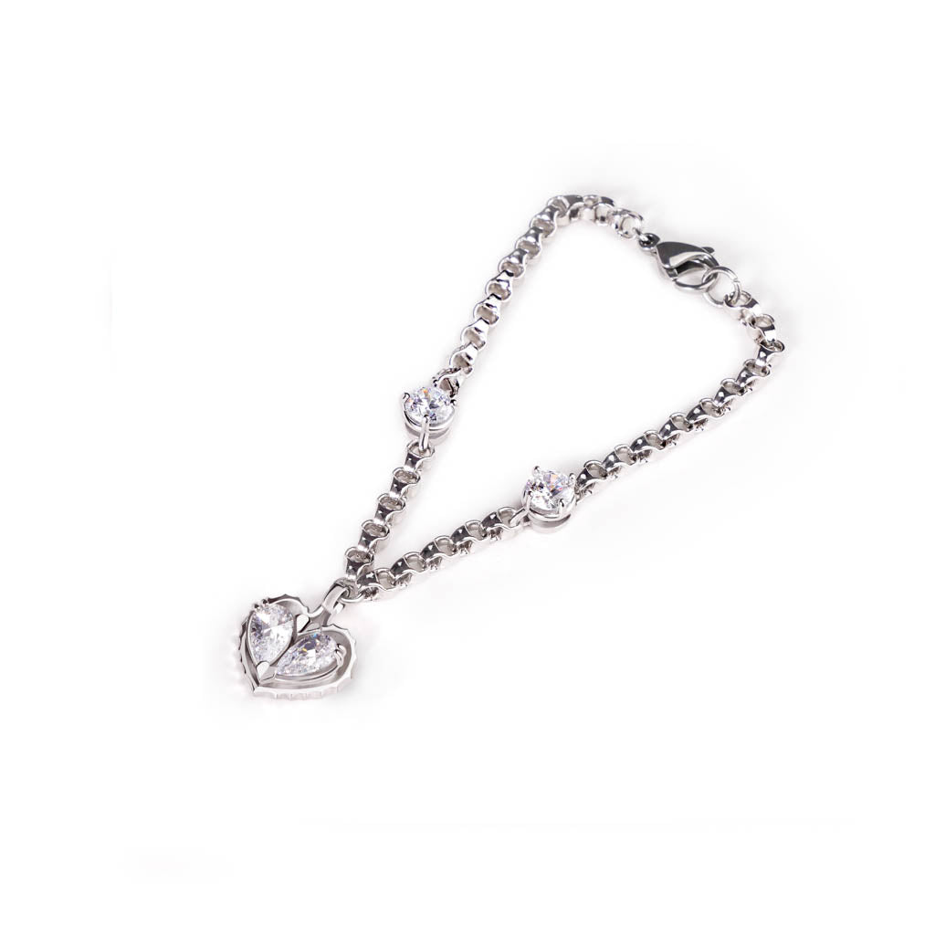 Love Song Bracelet [White gems]