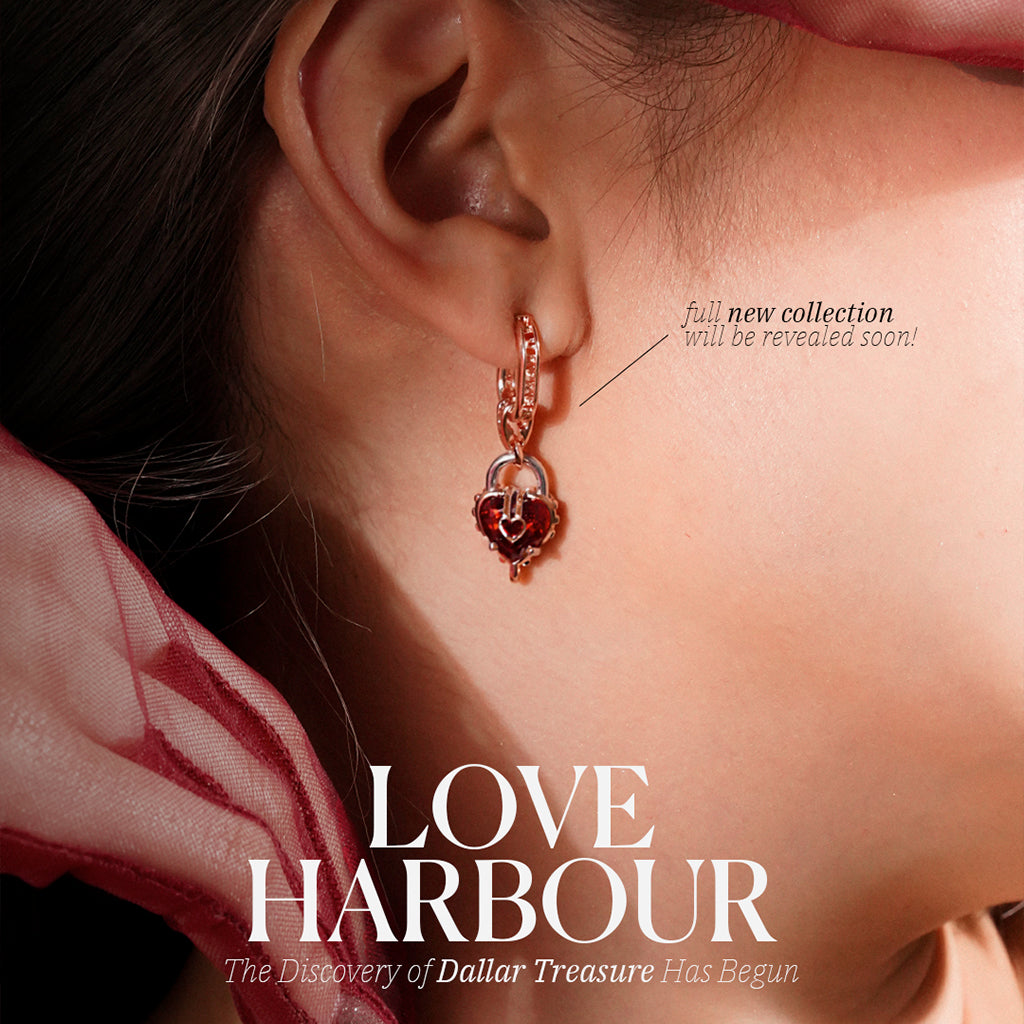Classy Love Harbour Earrings [Pink gold]