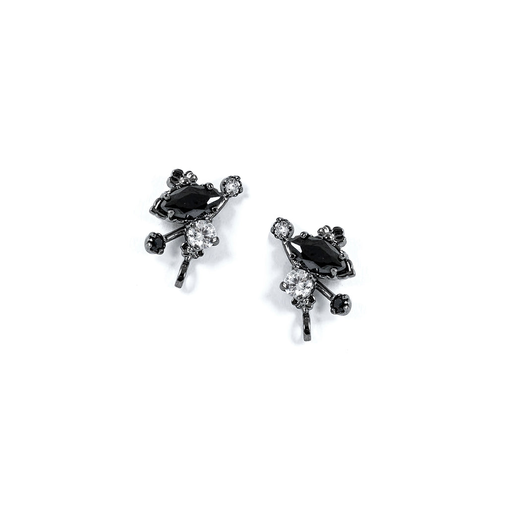 Star Dust Earrings [Black color]