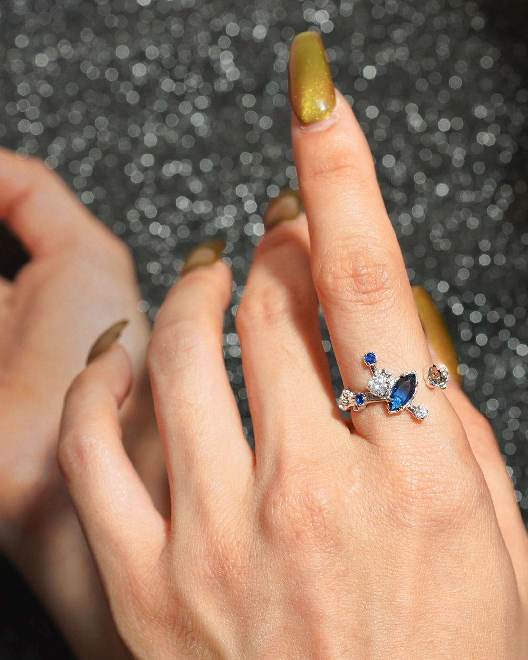 Star Dust Ring [Navy color]