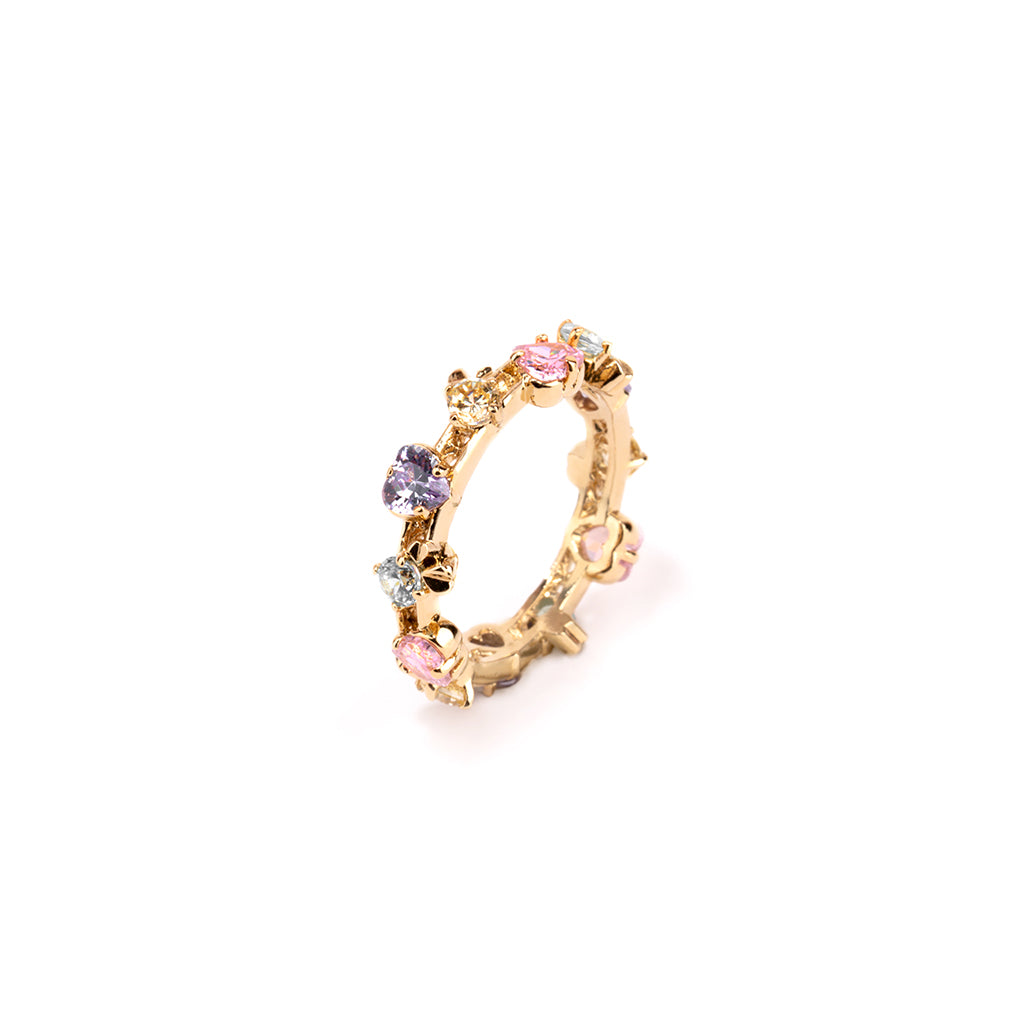 Mini Love Song Ring [Pastel gem / Yellow gold]