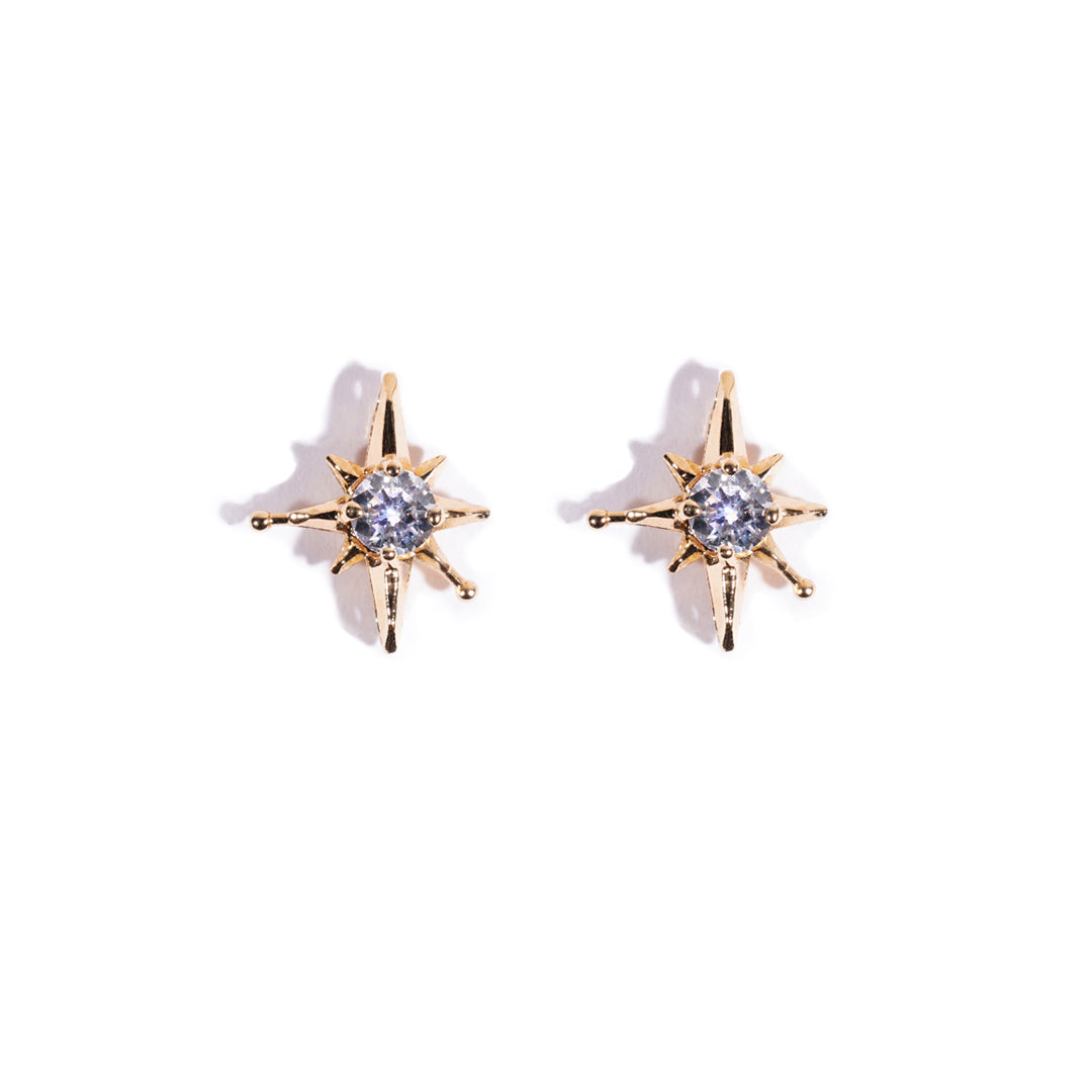 The Voyage Compass Stud Earring