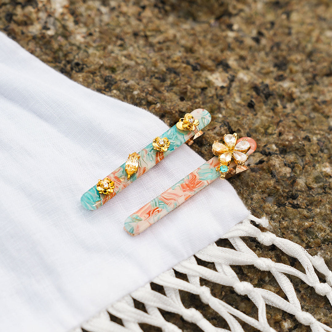 Summer Bloom Hair Clips (1 Pair)