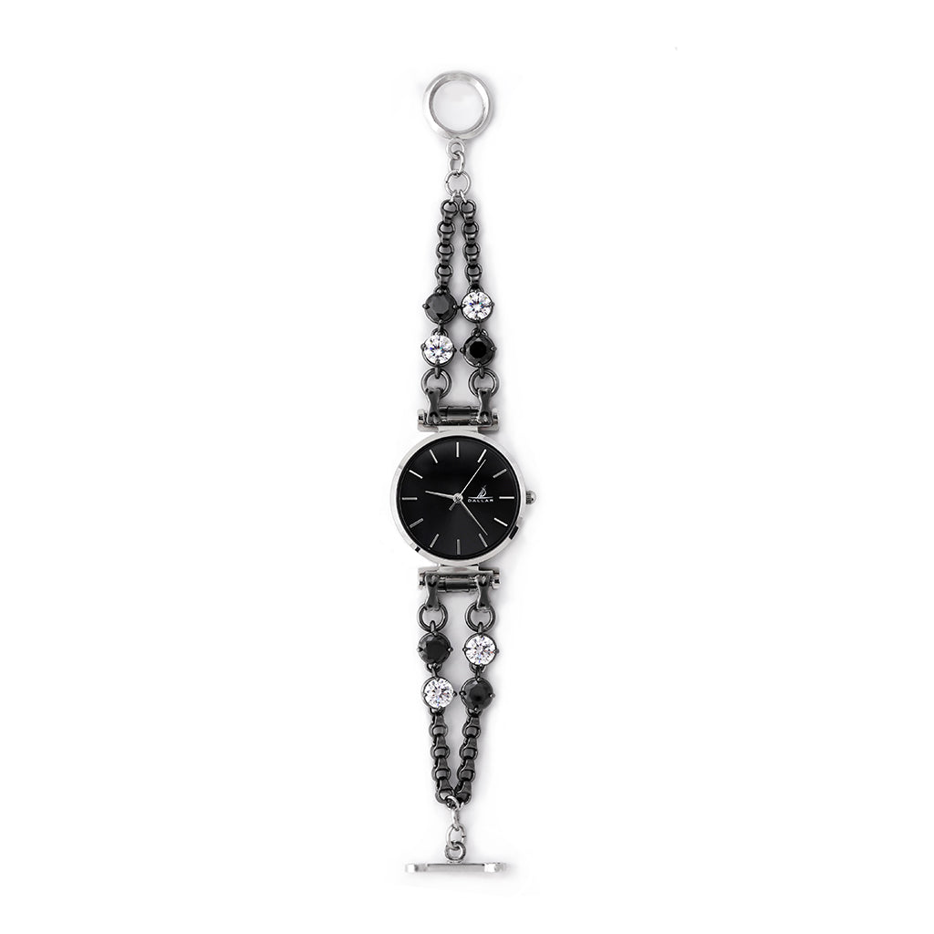 Double Mini Gems Watch [Black gold]