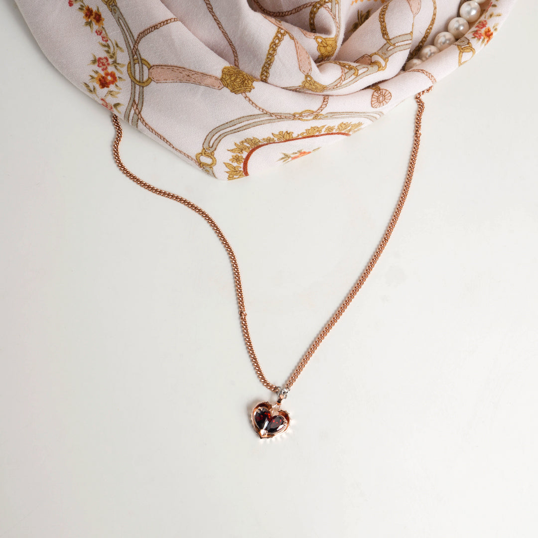 Love Song Necklace [Red gems]