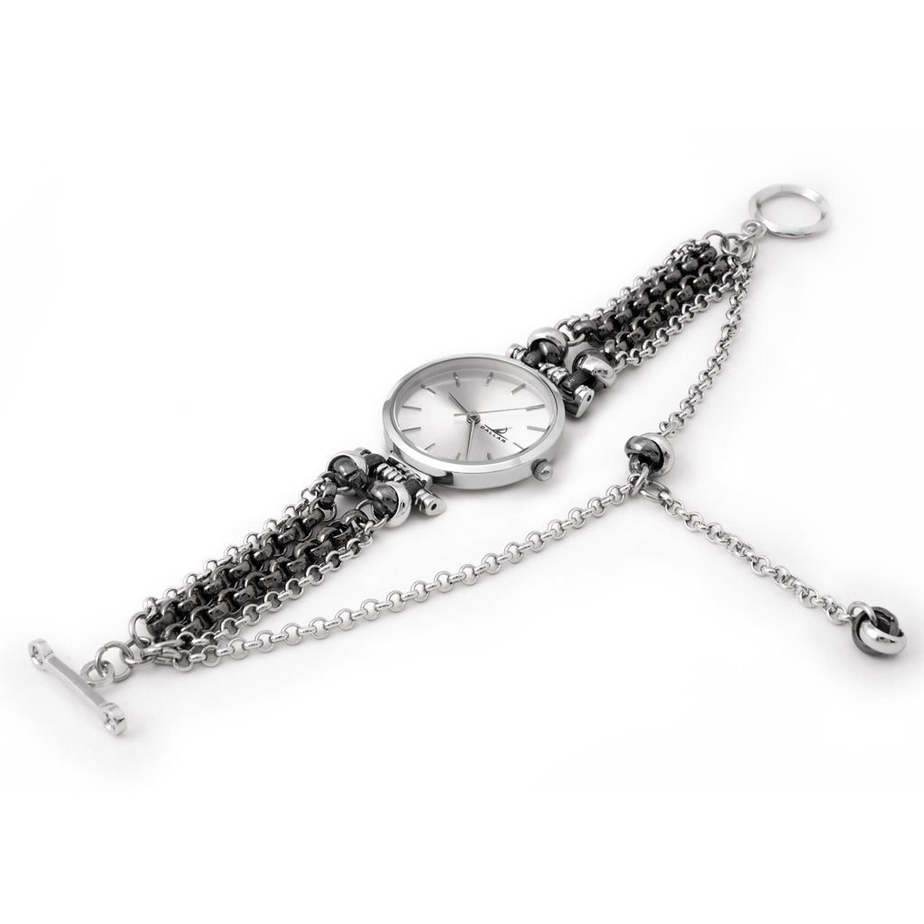 Grand Bubble Watch with Chain [White gold]