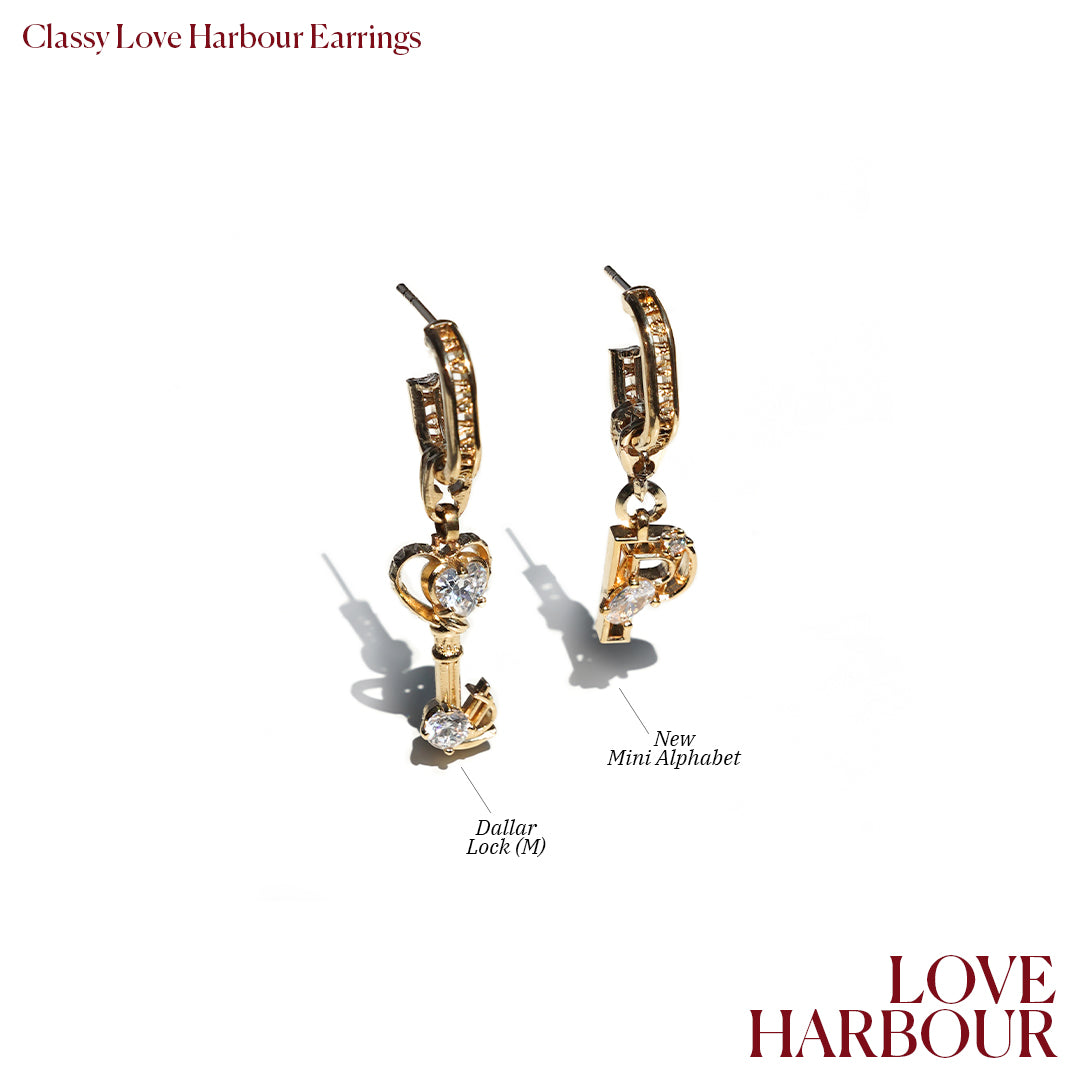 Classy Love Harbour Earrings [Yellow gold]