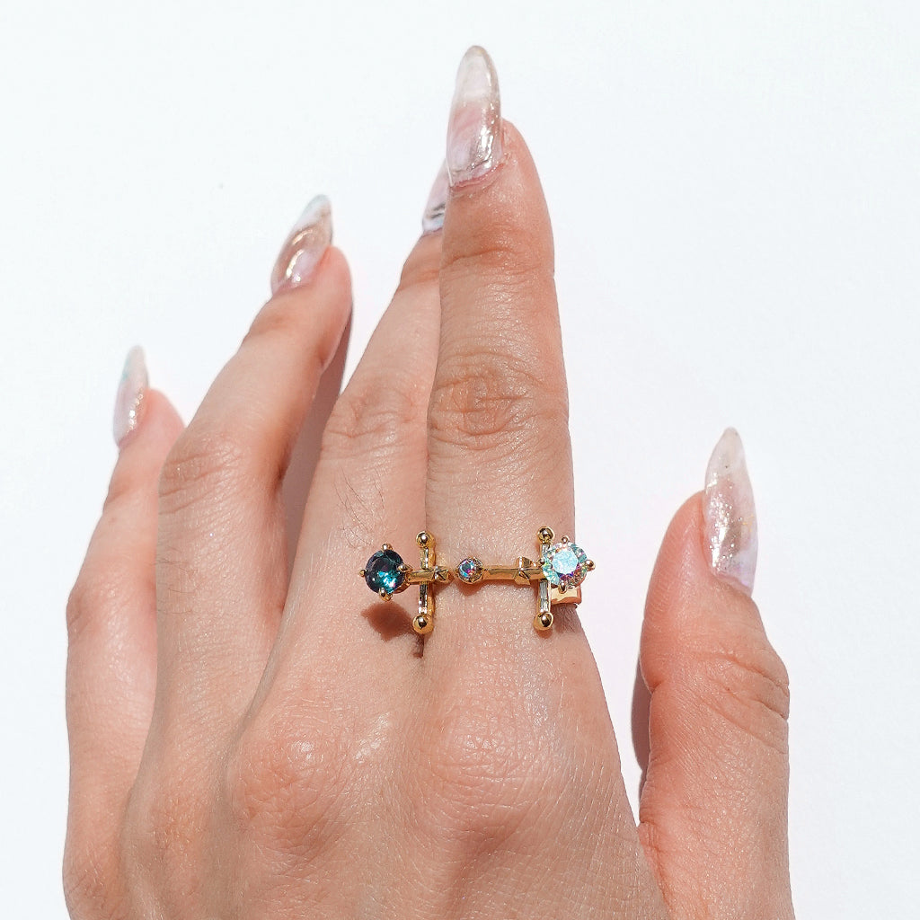 Mini Gems X Unicorn Ring [Ariel/Unicorn gems]