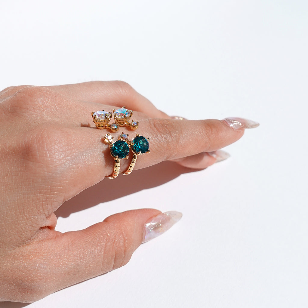 Domino Ring [Ariel/Unicorn gems]