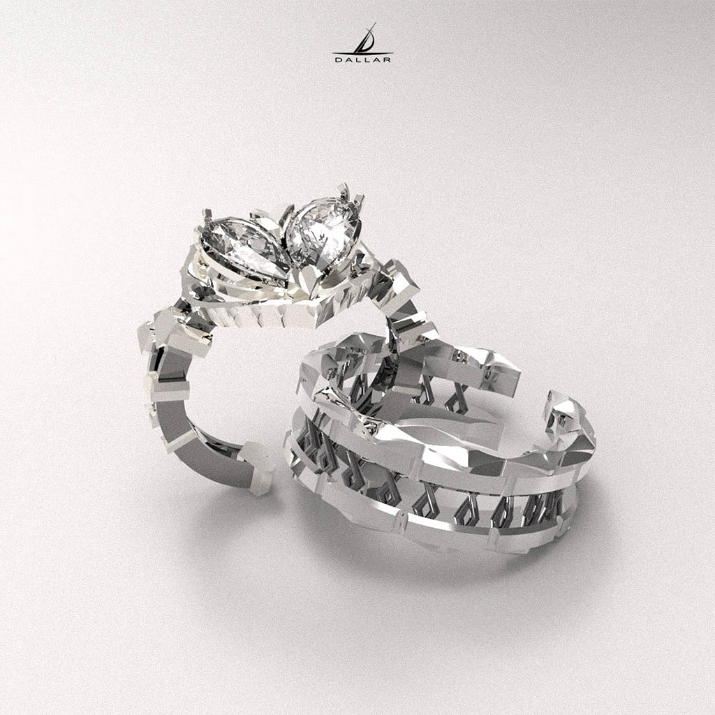 Classic Love Song Ring [White gold]