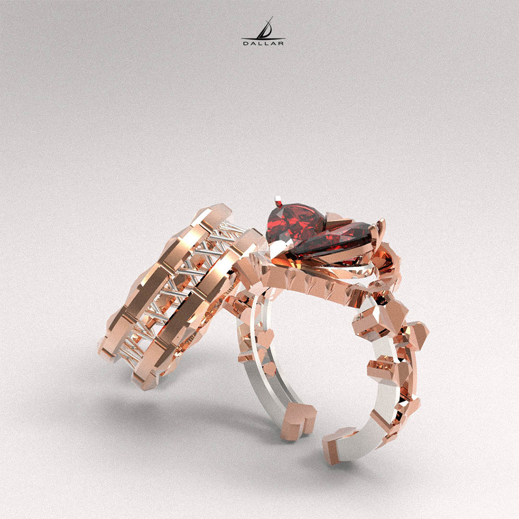 Grand Love Song Ring [Red gems]
