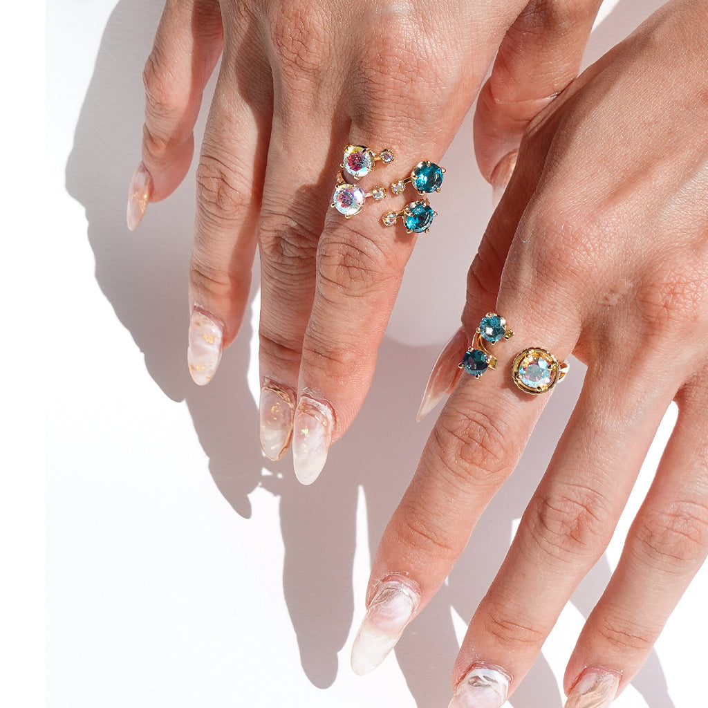 Domino Ring [Ariel/Unicorn gems]