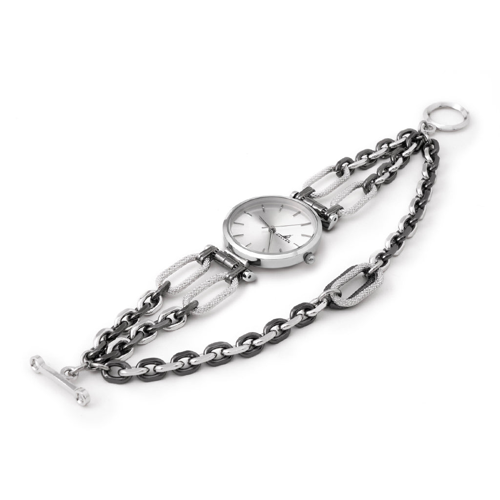 Go Gentle Watch with Chain [White gold]