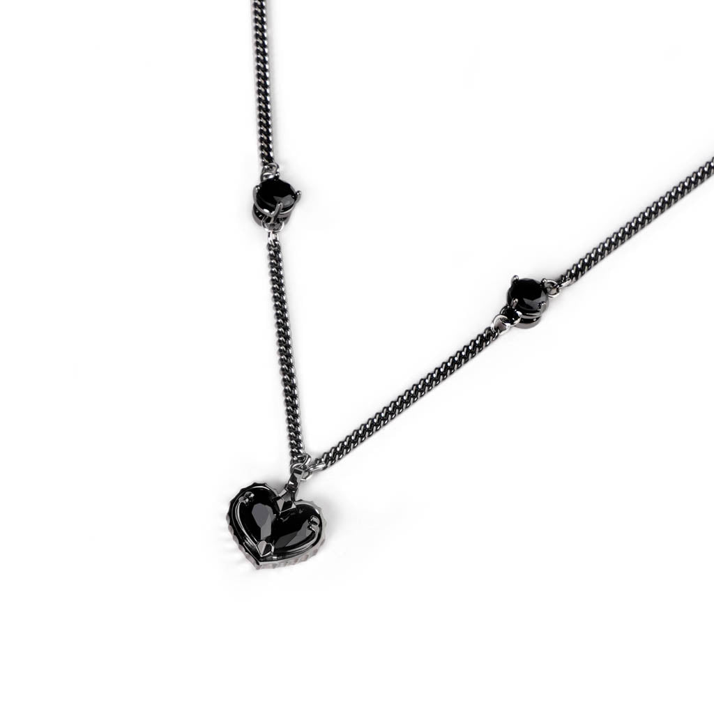 Love Song Necklace [Black gems]