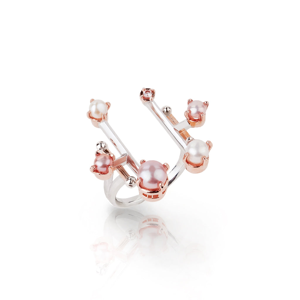 Grand Pearl Ring [Pink gold]