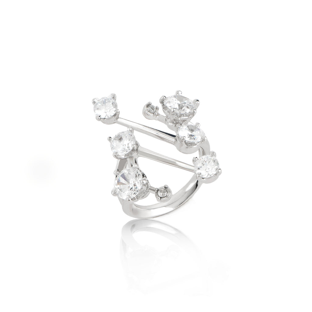Grand Gems Ring [White gems]