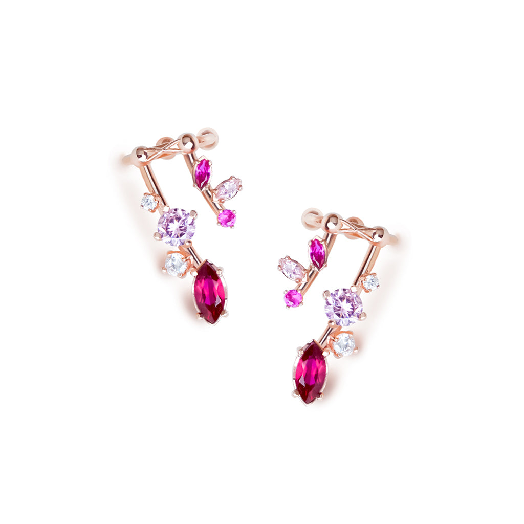 Ivy 1st Sister Cuff Earrings [Limited Ruby gems]