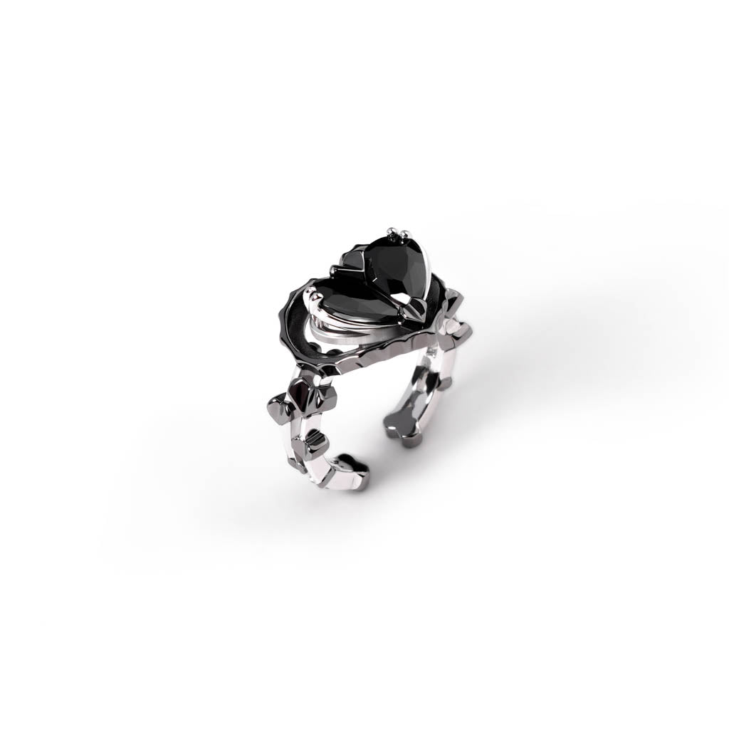 Grand Love Song Ring [Black gems]