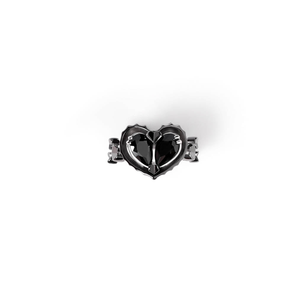 Grand Love Song Ring [Black gems] - DALLAR