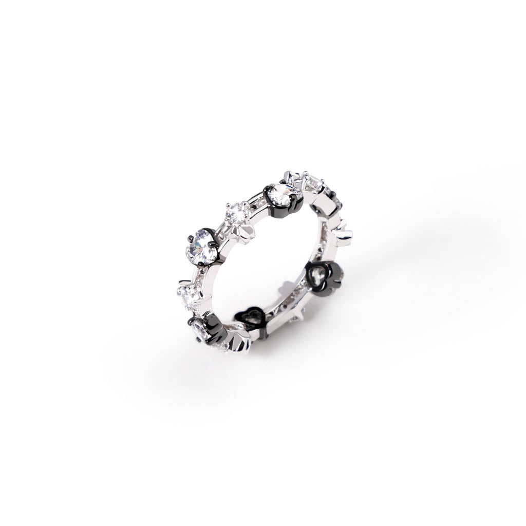 Mini Love Song Ring [White gems]